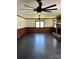 Open living room featuring a brick fireplace and lots of space at 1148 Marietta St, Charlotte, NC 28214