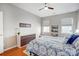 Comfortable bedroom with wood floors and a dresser at 13610 Aldenbrook Dr, Huntersville, NC 28078
