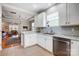Kitchen with granite countertops, stainless steel appliances, and white cabinets at 13610 Aldenbrook Dr, Huntersville, NC 28078