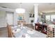 The dining room flows into the living room, offering a seamless open layout at 2207 Atwell Glen Ln, Pineville, NC 28134