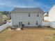 Aerial view of a home with a patio and fenced backyard at 228 Brownstone Dr, Rock Hill, SC 29730