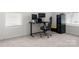 Comfortable bedroom with carpeted floor, a functional desk setup, and natural light at 228 Brownstone Dr, Rock Hill, SC 29730