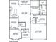 Detailed first-floor plan showcasing open-concept living, bedrooms, a two-car garage, and a covered lanai at 228 Mountain Island Dr # 38, Statesville, NC 28677