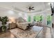 Spacious main bedroom with trey ceilings, large windows, and a seating area at 2500 Giverny Dr, Charlotte, NC 28226