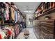 Large walk-in closet with custom shelves and plenty of hanging space at 2500 Giverny Dr, Charlotte, NC 28226