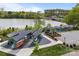 Convenient kayak storage with covered racks in a waterfront community with easy access to the lake at 291 Preston Rd, Mooresville, NC 28117