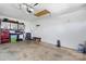 Large garage space with workbench, storage cabinets, and ample room for projects at 4808 Thoreau Dr, Conover, NC 28613