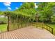 This deck features a lattice surround covered by climbing plants to create a secluded retreat at 509 Carole Ln, Charlotte, NC 28214
