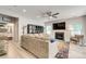 The living room features a fireplace, large windows, and modern décor at 861 Watling St, Fort Mill, SC 29715
