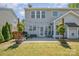 Backyard featuring a patio, garden, and lovely green lawn with privacy fence at 10354 Scotland Ave, Fort Mill, SC 29707