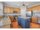 Open kitchen with island, stainless steel appliances, granite countertops and plentiful cabinet space at 10354 Scotland Ave, Fort Mill, SC 29707