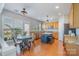 Functional kitchen featuring an island, granite countertops, stainless steel appliances, and a breakfast area at 10354 Scotland Ave, Fort Mill, SC 29707