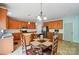 Spacious kitchen with an island, modern appliances, and ample cabinetry, perfect for Gathering meals at 12531 Morning Creek Ln, Charlotte, NC 28214
