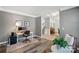 Functional office with a desk, monitors, and a comfortable chair, ideal for remote work at 12531 Morning Creek Ln, Charlotte, NC 28214