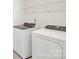 Laundry room showcasing a modern washer and dryer set at 140 Shepherds Landing Dr, Mooresville, NC 28115