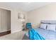 Cozy bedroom with ample light boasts stylish decor and comfortable furnishings at 1620#F Arlyn Cir, Charlotte, NC 28213