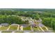 Aerial shot of houses and tree-lined streets in a suburban neighborhood, showcasing well-maintained properties at 2459 Glenridge Dr, Gastonia, NC 28054