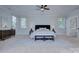 Spacious bedroom featuring tray ceiling, two large windows, and neutral carpet at 2729 Clemson Ave, Charlotte, NC 28205