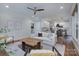 Open-concept living space seamlessly connects with kitchen, promoting easy interaction and comfortable living at 2729 Clemson Ave, Charlotte, NC 28205