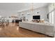Spacious open floorplan features the kitchen, dining and living room area at 3036 Palm Ave, Charlotte, NC 28205