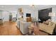 Elegant living room featuring stylish furnishings and hardwood floors at 311 Mcalway Rd, Charlotte, NC 28211