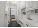 Inviting mudroom area with built-in storage and stylish design at 311 Mcalway Rd, Charlotte, NC 28211