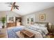 Serene bedroom with natural light and private balcony access, offering a relaxing retreat at 32 Heritage Ln, Shelby, NC 28150