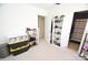 Bedroom features multiple storage solutions for shoes and personal belongings at 346 Cornielle Ln, Charlotte, NC 28216