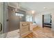 Bright bathroom featuring a standalone tub and a large shower with glass doors and a neutral color palette at 410 Mcalway Rd, Charlotte, NC 28211