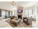 Comfortable living room featuring fireplace, plush seating, and plenty of natural light at 410 Mcalway Rd, Charlotte, NC 28211