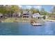 Scenic waterfront view of the home with a private dock for boat access and lake enjoyment at 602 Shoreline Rd # 144, New London, NC 28127