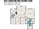Detailed second floor plan at 6941 Augustine Way, Charlotte, NC 28270