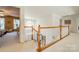 Open hallway with natural light and views into other rooms at 709 Circle Trace Rd, Monroe, NC 28110