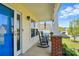 Covered front porch offers a cozy seating area with rocking chairs and charming accents at 773 Sir Raleigh Dr, Concord, NC 28025