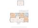 A detailed floor plan showing the layout of the rooms, including bedrooms, living spaces, kitchen, and laundry area at 8475 Nc 49 N Hwy, Mount Pleasant, NC 28124