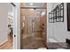 Modern bathroom with tiled shower at 8651 Walsham Dr, Charlotte, NC 28277