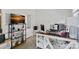 Bright office space with modern desk and shelving at 8651 Walsham Dr, Charlotte, NC 28277