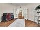 Spacious office with hardwood floors and beautiful French door entryway at 985 Angelica Ln, Tega Cay, SC 29708