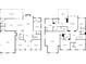 Detailed floor plan showcasing the layout of this home with the dimensions of each room at 1052 Harlow'S Crossing Dr, Weddington, NC 28104