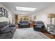 Open floor plan with hardwood floors and living room offering access to kitchen at 14855 Nc 801 Hwy Hwy, Mt Ulla, NC 28125