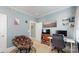 Comfortable bedroom area with lots of natural light, a work area, and a papasan chair at 1511 Landis Ave, Charlotte, NC 28205