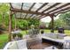 Stylish back patio with comfortable seating, a grill, and ample space for outdoor entertaining and relaxation at 2012 Galty Ln, Charlotte, NC 28270