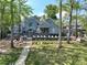 Spacious backyard with stone patios and tiered landscaping overlooking waterfront at 302 Patterson'S Bridge None, New London, NC 28127