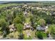 Expansive aerial view of a neighborhood with mature trees and well-maintained homes at 365 Pine Hill Rd, Salisbury, NC 28144