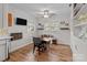 Cozy dining area featuring built-in shelving and natural light at 365 Pine Hill Rd, Salisbury, NC 28144