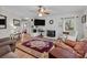Comfortable living space with fireplace, media center, and classic furniture at 365 Pine Hill Rd, Salisbury, NC 28144