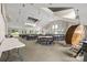 Large, bright meeting space with plentiful seating, drop lighting, and large windows at 3764 Glenn Oaks Dr, Maiden, NC 28650
