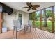 Covered porch with seating to enjoy the outdoors at 3764 Glenn Oaks Dr, Maiden, NC 28650