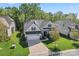 Aerial shot of house featuring manicured front lawn at 4012 Brandywine Ter, Lancaster, SC 29720