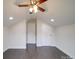 Finished attic space boasts neutral colors, hardwood floors, and plenty of storage at 511 Hasty St, Marshville, NC 28103